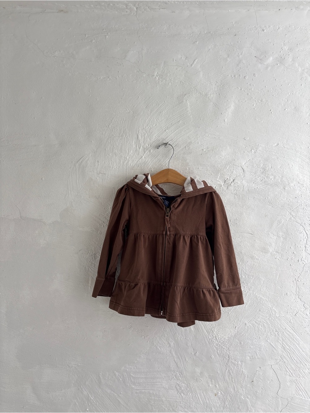 Baby GAP 3T brown zip up hoodie